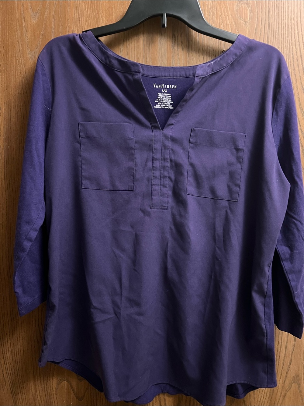 Van Heusen Violet V-Neck Top